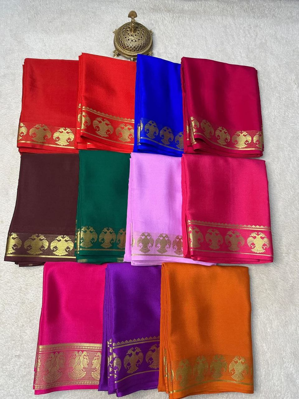 Pure VISCOSE silk 5/5  Peacock  Fancy Border Saree - Medium Blue